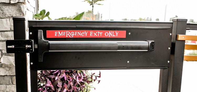 emergency push bar installation in Windsor